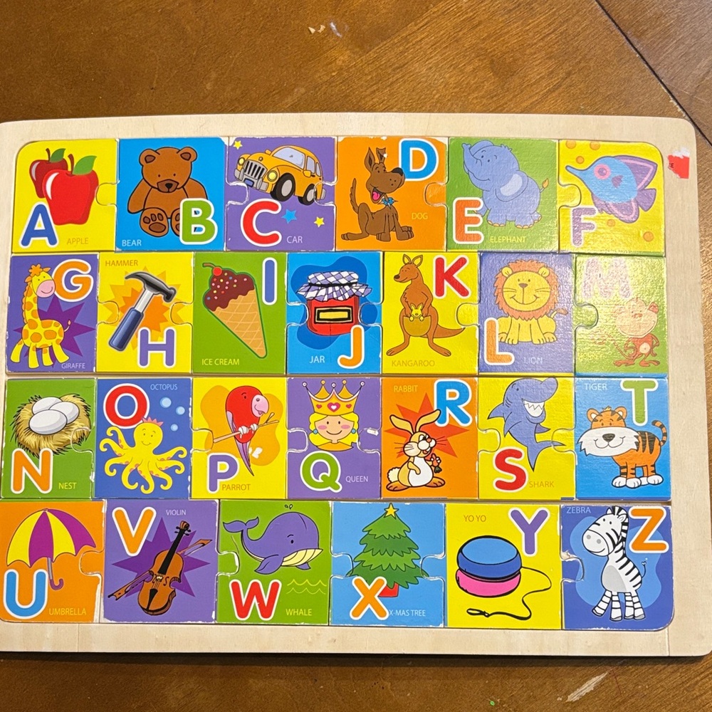 Colorful Alphabet Puzzle for Kids